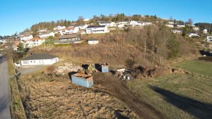 Tomt klargjøres på Rom i Lyngdal